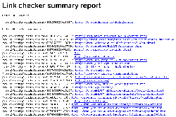 Sosig link checker report