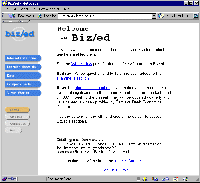 Biz/ed homepage 1999
